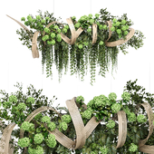 Green Leaves Chandelier