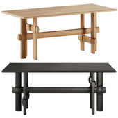 Knot Rectangular Dining Table by District Eight