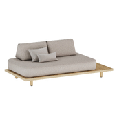 Teak garden sofa 2-seater, Joeco