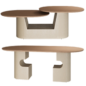 Rome coffee table and dining table set from cosmorelax