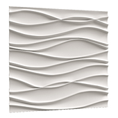 OM Gypsum 3D panel Wave model 001