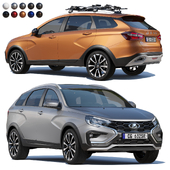 Lada Vesta SW Cross with Thule bike rack