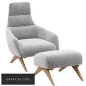 Armchair and pouf Giorgio OM