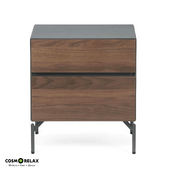 Bedside table Cosmo Fango 50x40