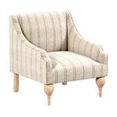 RENÉE LINEN STRIPE Armchair