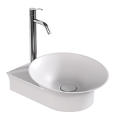 Hola dia. 56cm Worktop, Worktop, Wall Mounted Sink RS3869