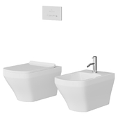 Wall hung Toilet and bidet Duravit DuraStyle