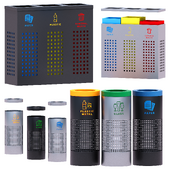 URBAN TRASH BIN SET 03