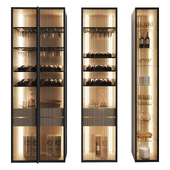 Set of display cases of different widths_2