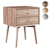 Mid-Century Closed Nightstand