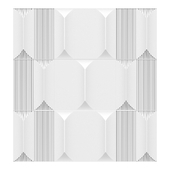 OM Gypsum 3D panel Fiori model 311