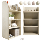 Bookcase with library