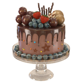strawberry birthday cake
