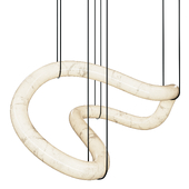 Dekoor Light Ethereal Wave Alabaster Chandelier