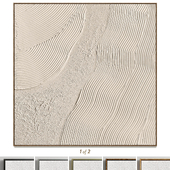 Plaster Two Square Photo Frames D-196