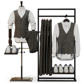 male mannequin in vest