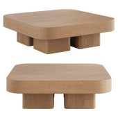 Block square coffee table by Ellison Studios
