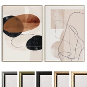 Plaster Two Photo Frame B-687