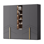 Wardrobe "Domingo" in Graphite color