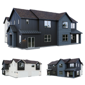 Low Poly American House 12