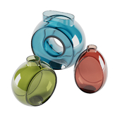 Decorative glass vases 03