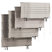 Roman blinds with bows 1200 mm
