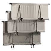 Roman blinds with ties and bows 1200 mm