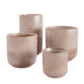 Rose Gold Speckled Vase