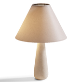 Polar White Cement Table Lamp by Kara Mann