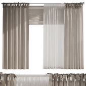 Curtains for children's room with bows