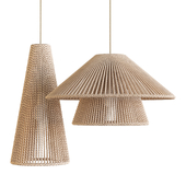Pendant lights with wicker lampshade Lamp Design