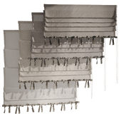 Roman blinds with bows