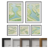 Paintings with passe-partout 17
