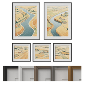Paintings with passe-partout 18