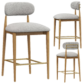 Restoration Hardware Arno Fabric Counter Stool