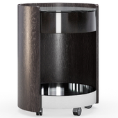 Mobile drinks cabinet from Minotti Journey series