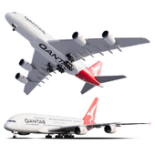 Airbus A380-800 QANTAS Wide-body, double-deck turbojet passenger aircraft