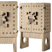 Chest of drawers | TLALOC Oak Cabinet | obakki