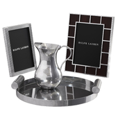 Tray and Photo frames Decorative set