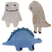 Wool Kids Rug Dinosau