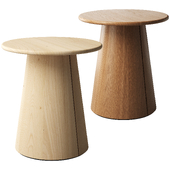 Anton Solid Wood Round Side Table