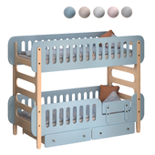 Bunk bed "Baby Chipak - Just 3.3"