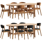 Moe's-Trie dining table and Marcus Samuelsson Dining Chair