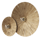 Bra Rafita by La Redoute wall lamp made of Raffia