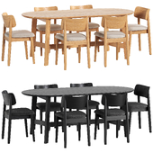Moe's-Trie dining table and Lalia Dining Chair