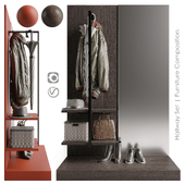 Entrance coat hanger with Fleg | SANTALUCIA