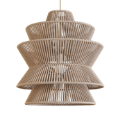 Pendant light with wicker lampshade Lamp Design