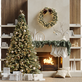 Christmas tree with fireplace 5