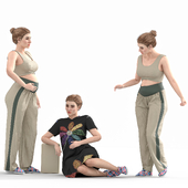 Pregnant woman 03 poses