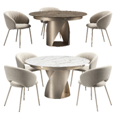 Calligaris Anime & Cyclone Dining Set